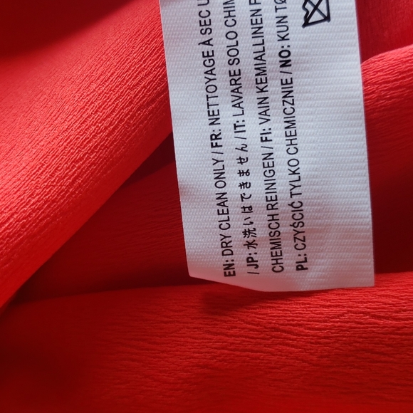 J.O.A. Red Puff Sleeve Halter Mini Dress sz M NEW - Picture 8 of 11